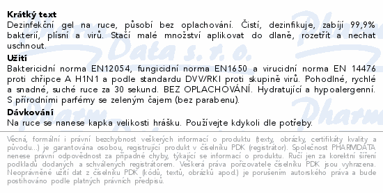 SANYTOL dezinfekční gel na ruce 250ml