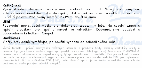 Canpol babies Vložky porod.superabsorbční 10ks