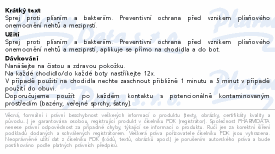 URGO Sprej proti plísním a bakteriím 125ml