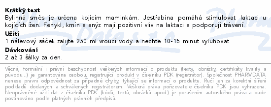 Čaj pro kojící maminky BIO 20x1.5g AGmed