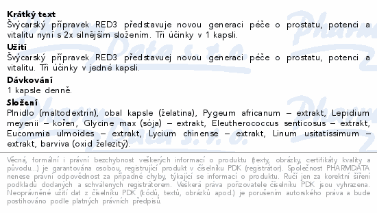 Cemio RED3 cps. 90 NOVÝ