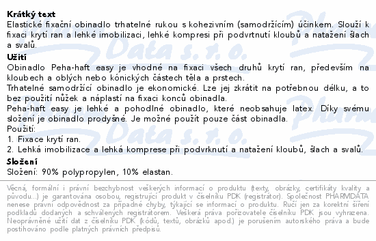 Peha-haft easy kohezivní trhat. obvaz 6cmx4m 1ks