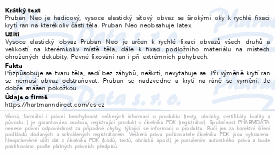 Pruban Neo elast. hadicový obvaz č.3 25m 10-40cm