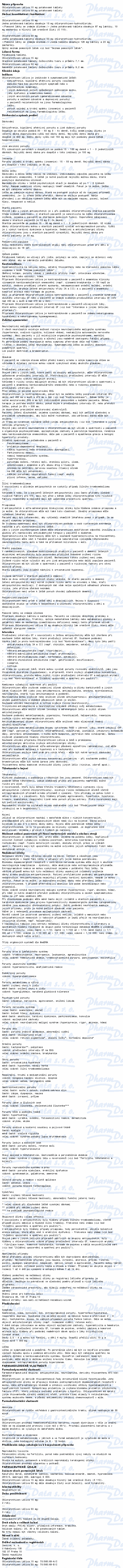 Chlorprothixen léčiva 50mg tbl.flm.30x50mg