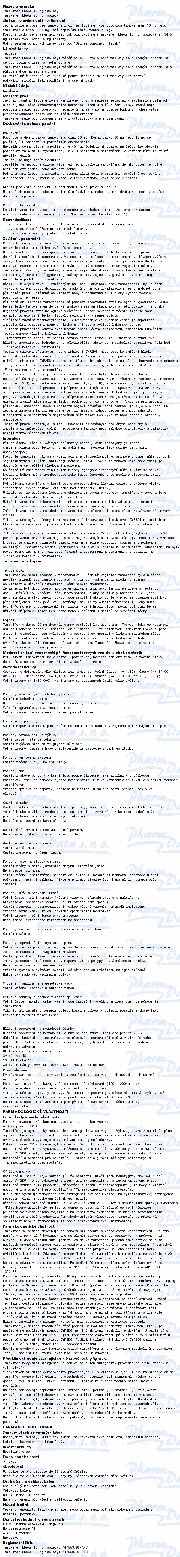 Tamoxifen Ebewe 10 tbl.100x10mg